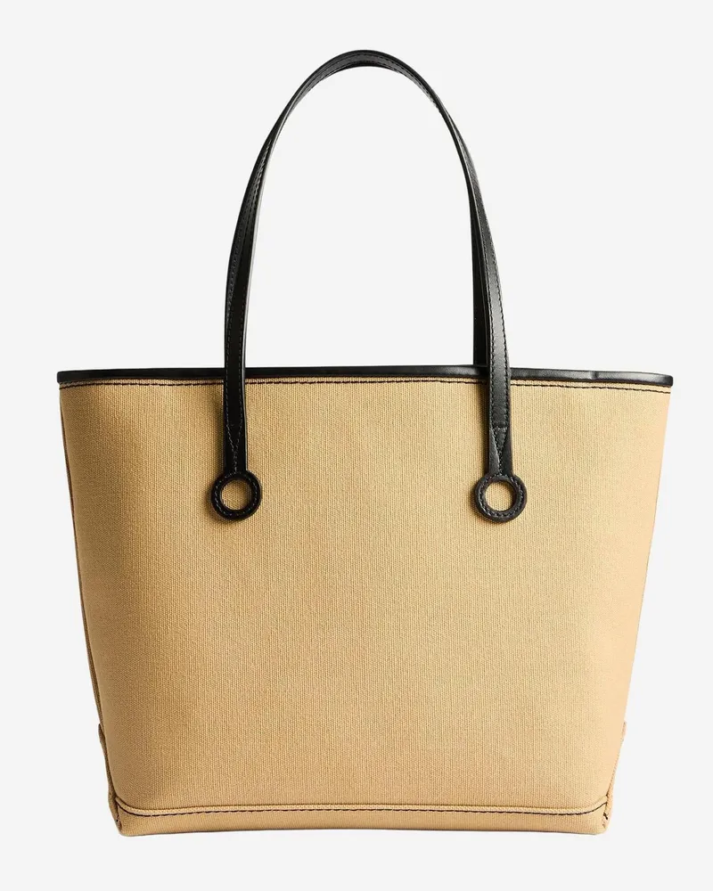 J.W.Anderson Women's Small Anchor Tote Bag Beige Cotton Shoulder Beige