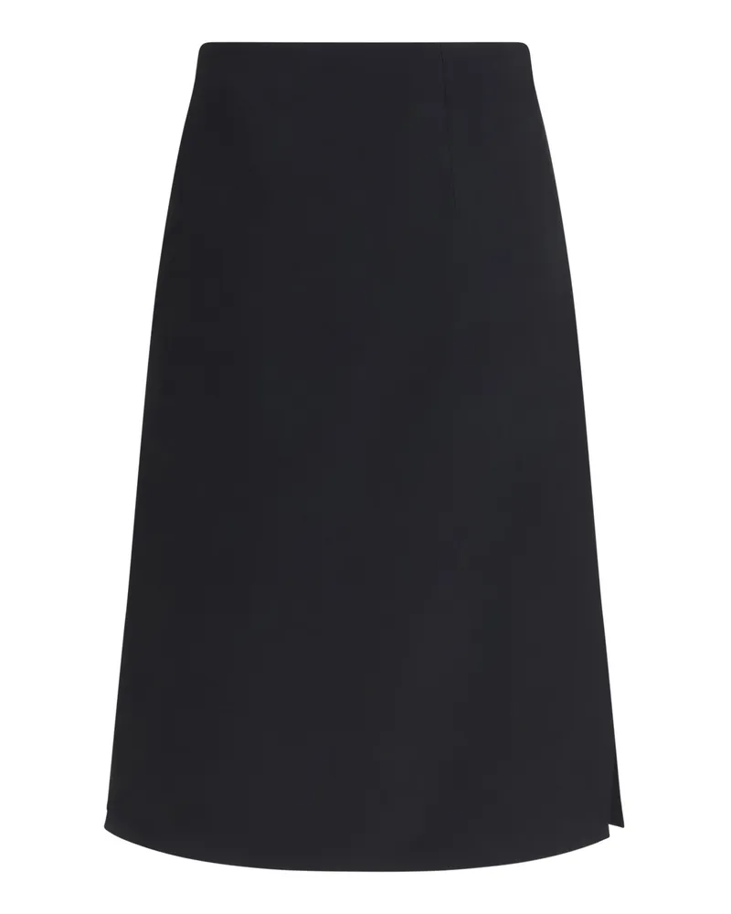 Fendi Women's Wool And Silk Skirt Nero Ovis Aries Black