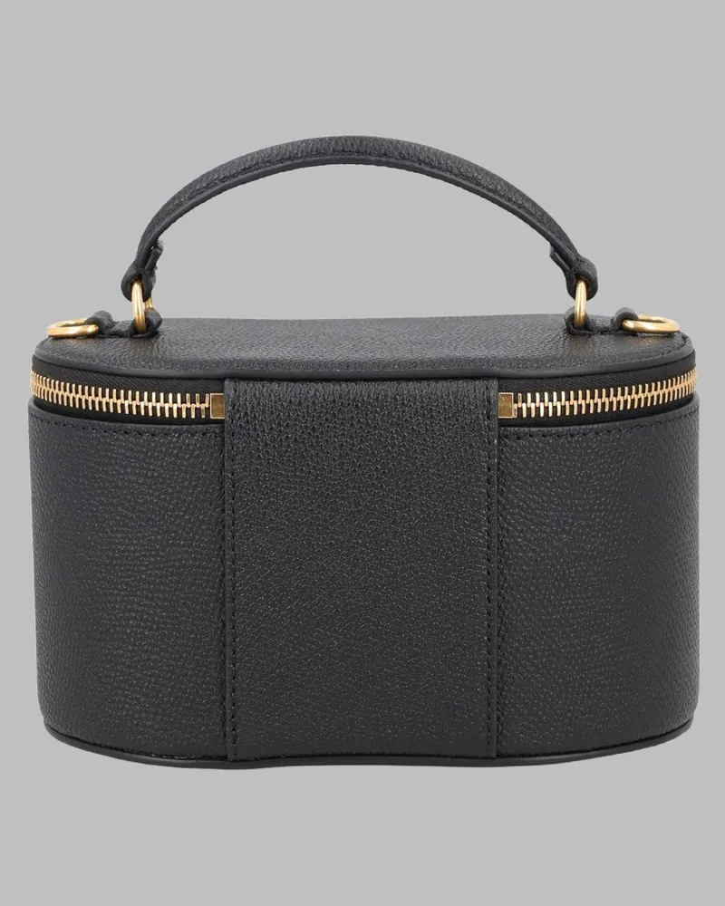 Valentino Garavani Calfskin Leather Clutch — Black Black