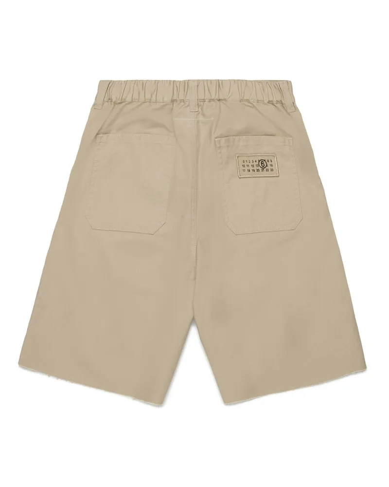 Maison Margiela Cotton Bermuda Shorts — Beige Beige