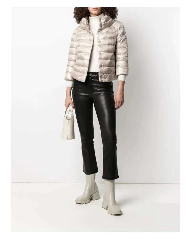 Herno Goose-Down Padded Down Jacket — Beige Beige