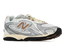 Men's Multicolor Mesh Sneakers Whitesilver Synthetic