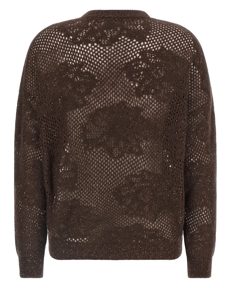 Brunello Cucinelli Women Brown Nylon Cardigan Clothing Brown