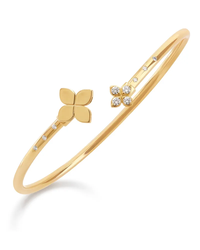 Roberto Coin Women's 18kt Yellow Gold Diamonds Bracelet Ss26 W Gold