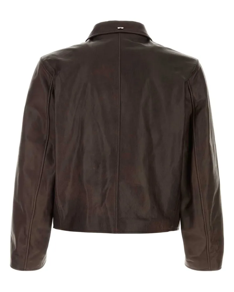Our Legacy Jacket Leather Jacket — Brown Brown