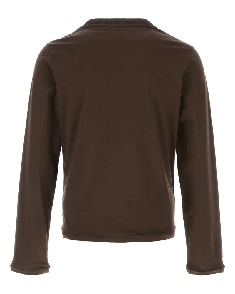 Prada Men's Brown Cotton T-Shirt Cacao Exterior Brown