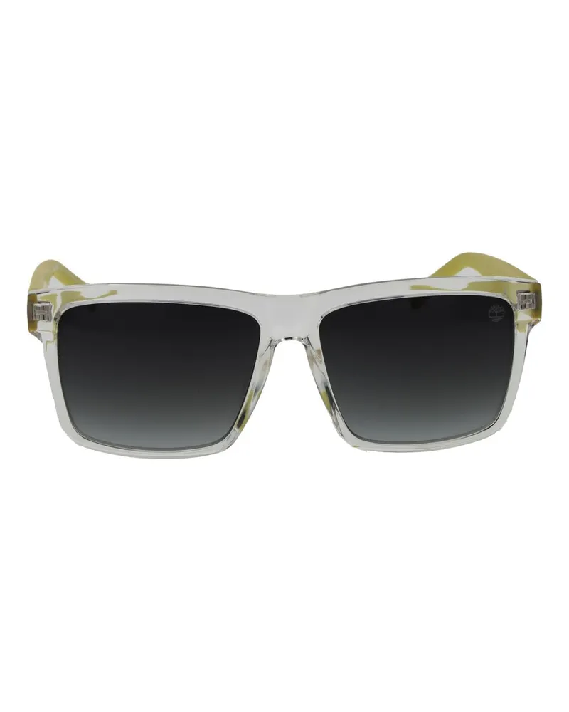 Timberland TI-1029374 Plastic Square-Frame Sunglasses — White White