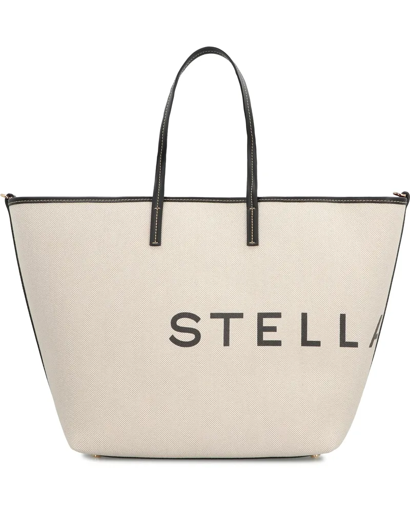 Stella McCartney Women's Ecru Canvas Tote Bag Cotton Beige