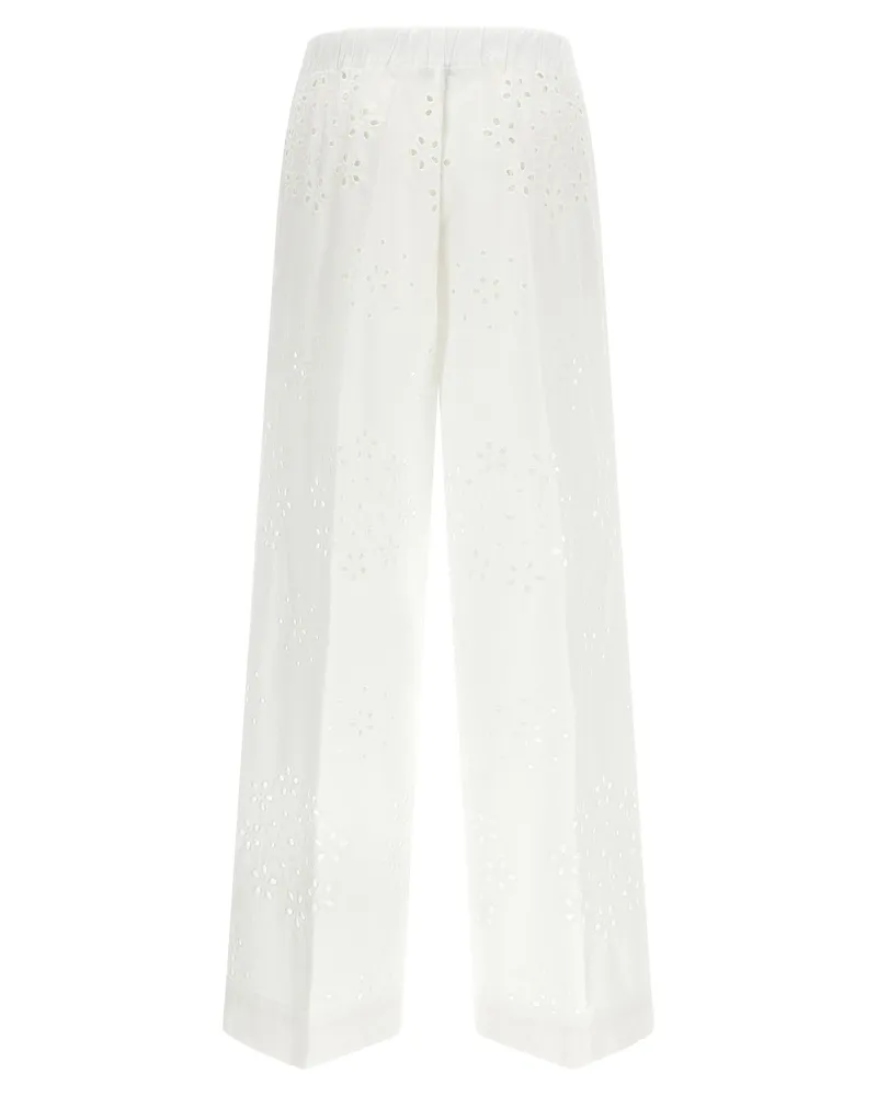 Herno Women's White Cotton Casual Pants White