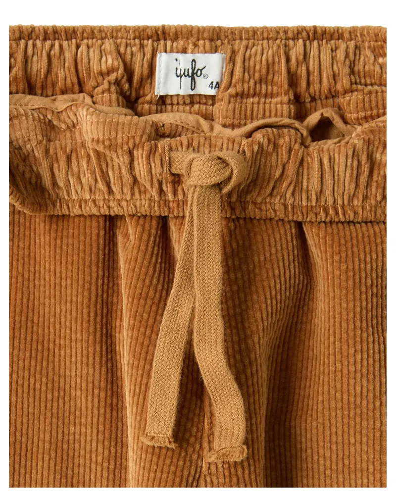Il Gufo Cotton-Modal Blend Trousers — Brown Brown