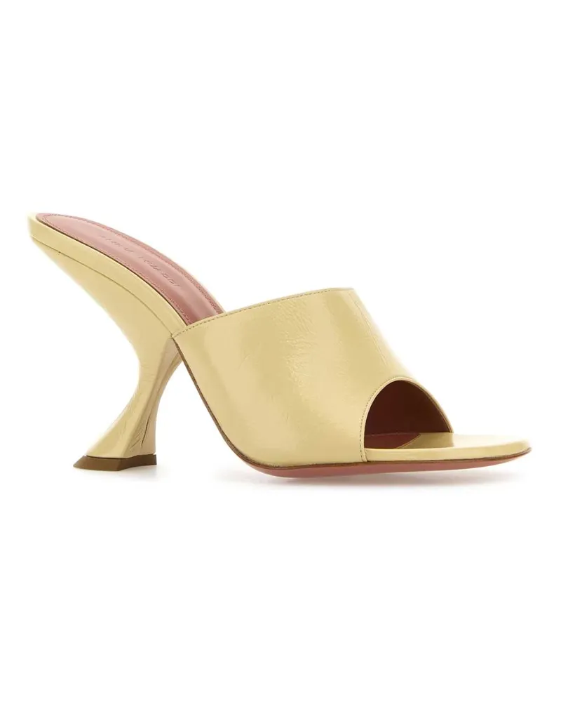 Amina Muaddi Taylorslipper90 Patsand Patentsandcrackle Sandali Sandal Yellow