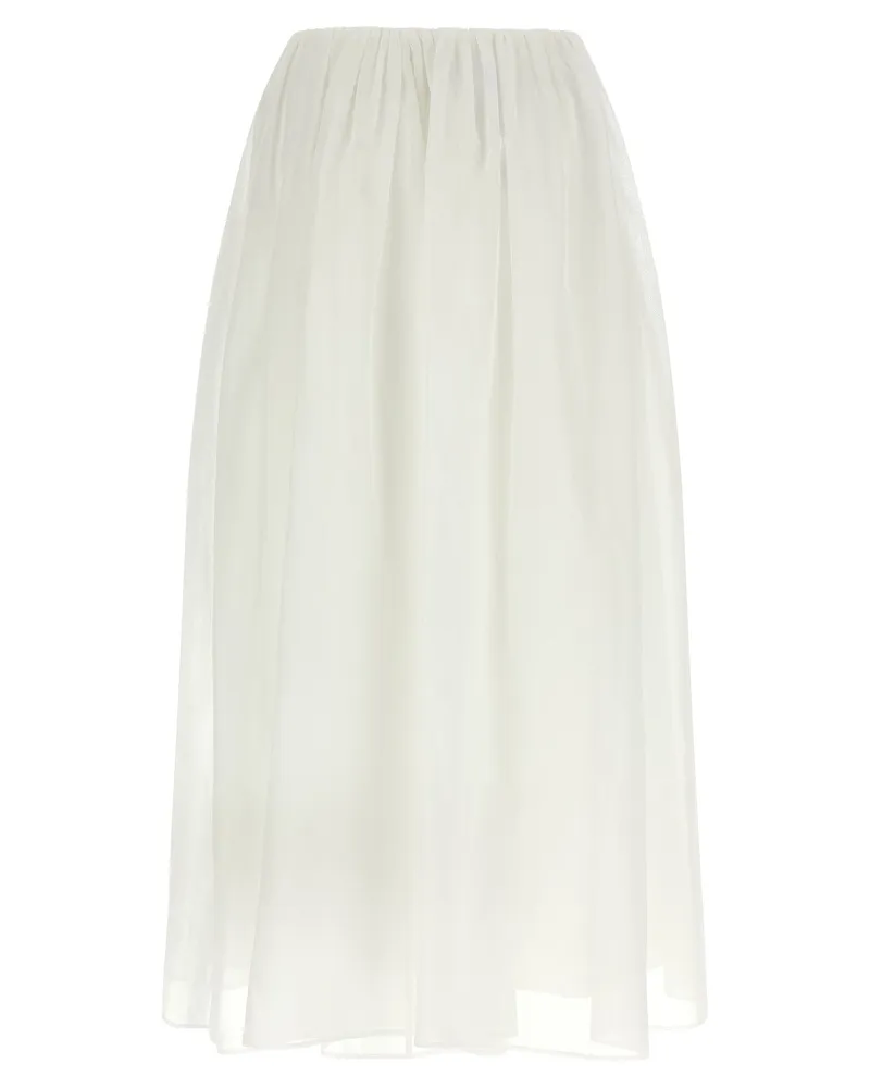 Brunello Cucinelli Women's White Cotton Mini Skirt White