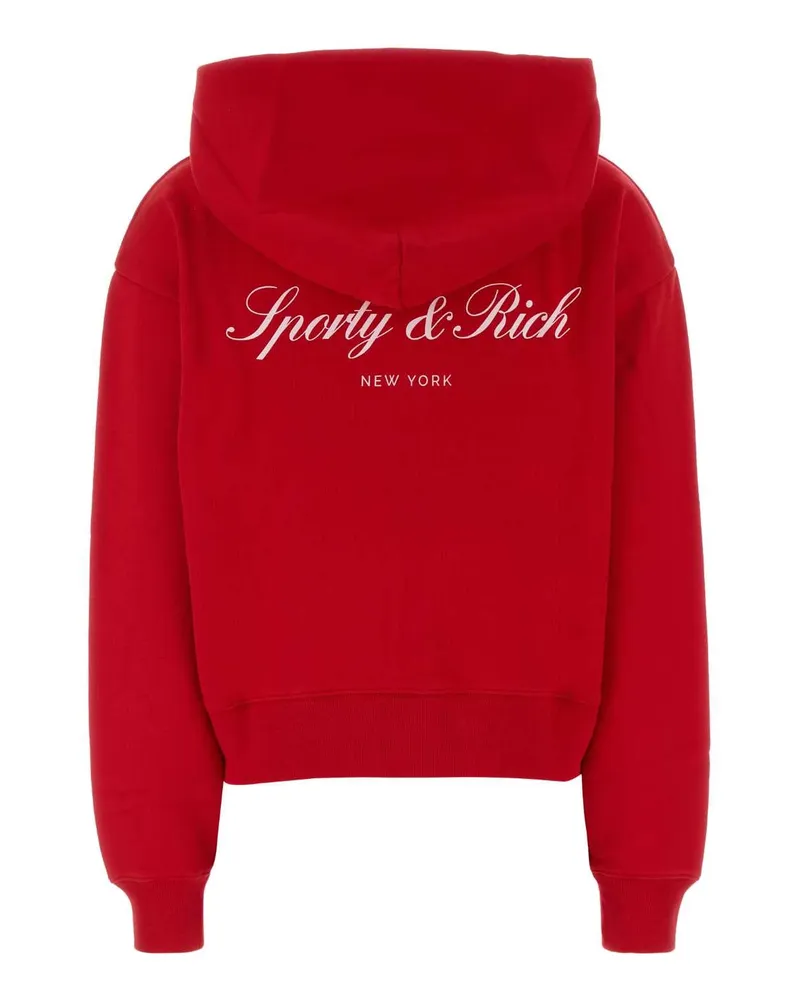 SPORTY & RICH Hoodie Sweatshirt Rosso