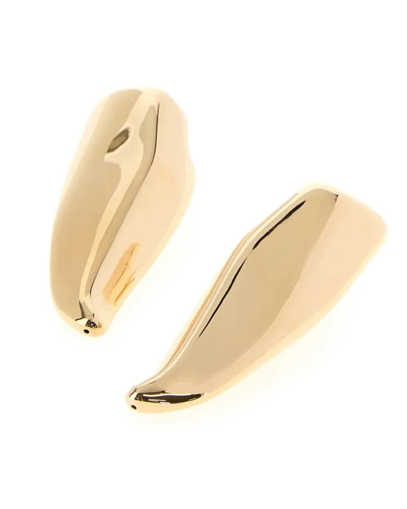 Bottega Veneta Women's Gold Silver Large Prisma Earrings Silveryellowgold Orecchini Silveryellowgold