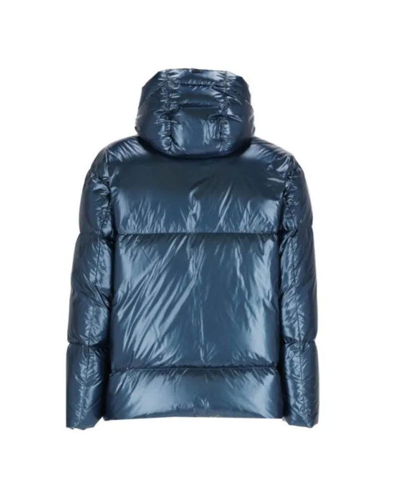Herno Quilted Polyamide Down Jacket — Blue Blue