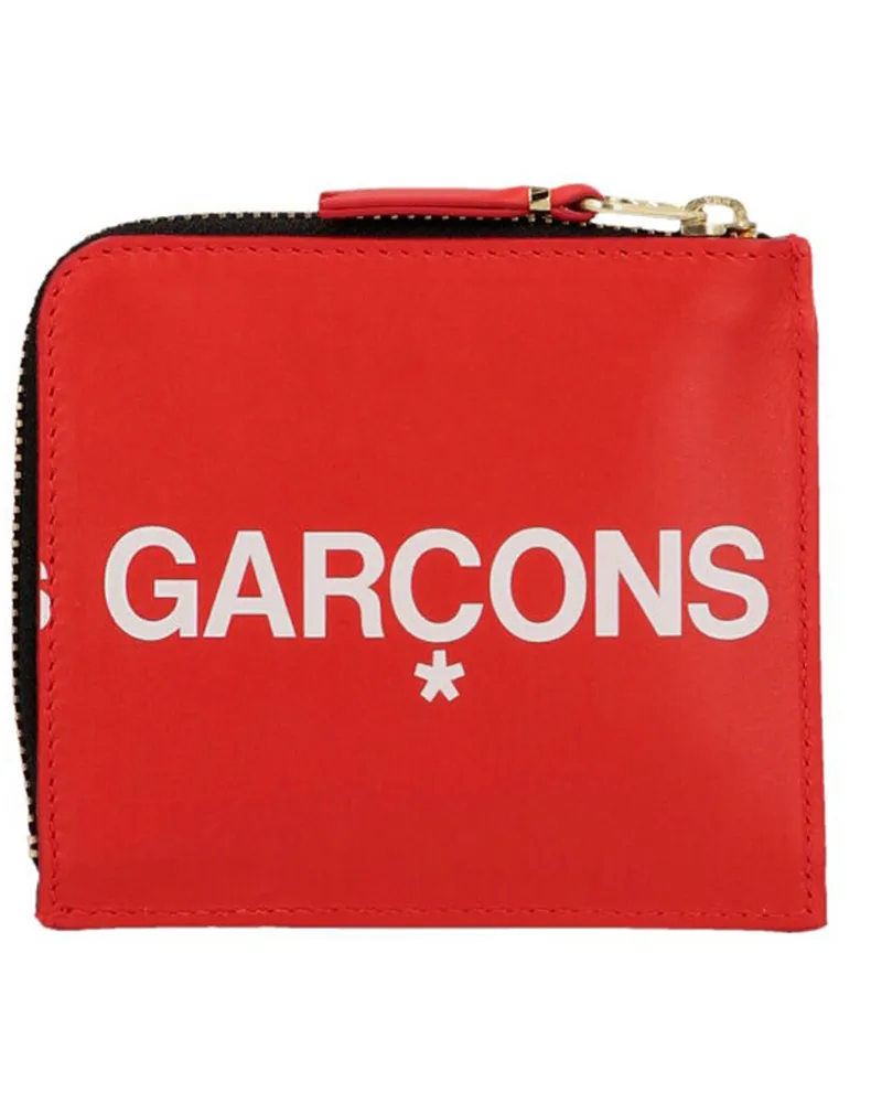 Comme des Garçons Women's Multicolor Cowhide Cardholder Accessory Red
