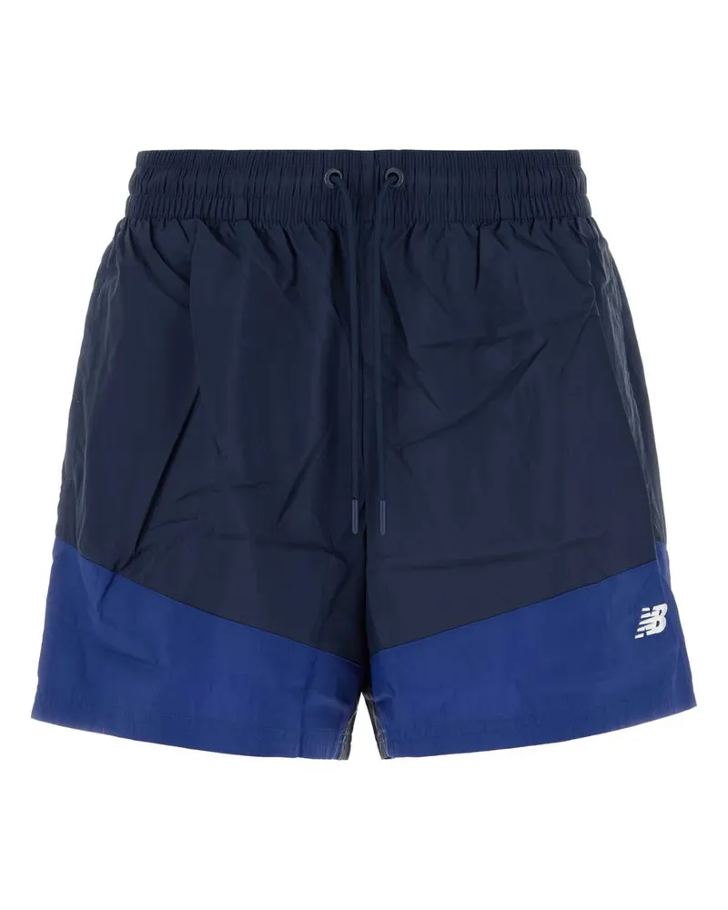 New Balance Men's Navy Blue Nylon Bermuda Shorts Nbnavy Exterior Navy