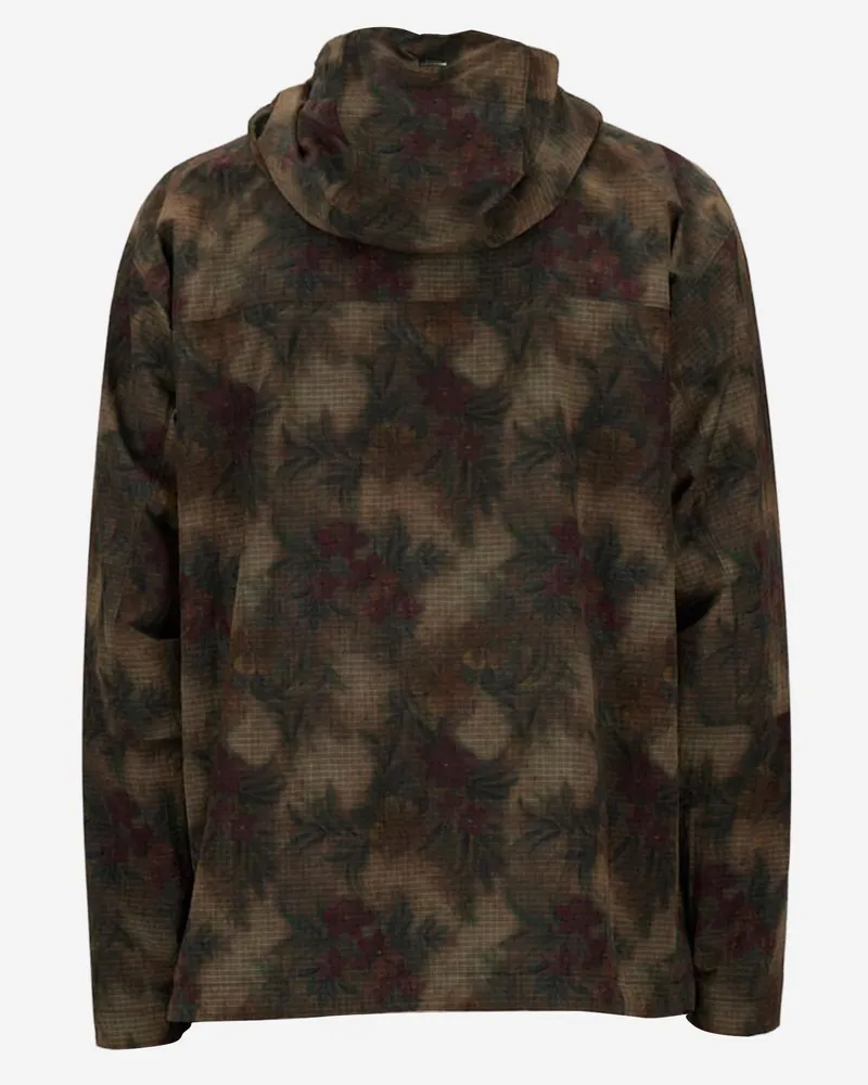 Herno Men's Parka Ripstop Tropical Print Multicolour Jacket Multicolor