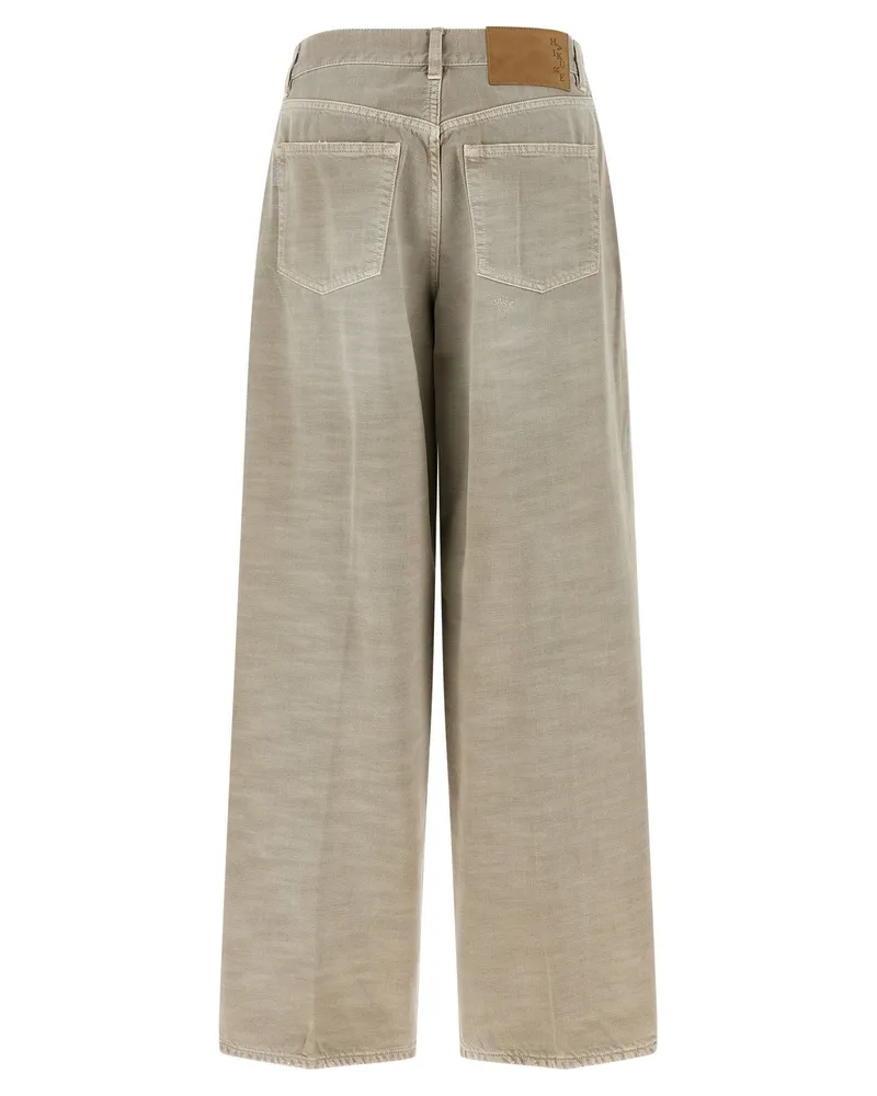 Haikure Bethany Bull Jeans — Beige Beige