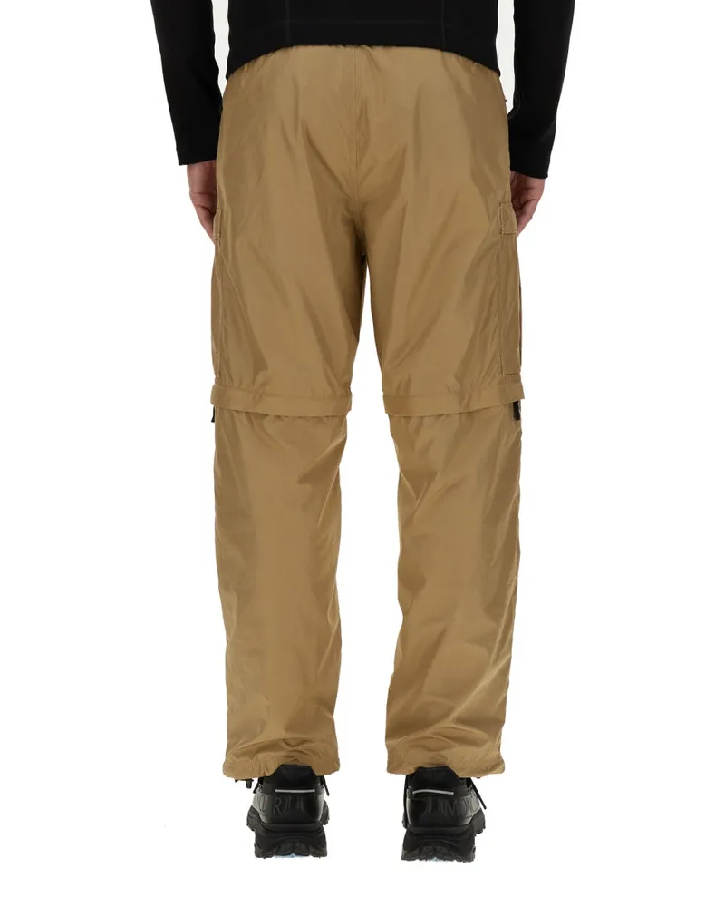 Moncler Transformable Polyester Cargo Pants — Beige Beige