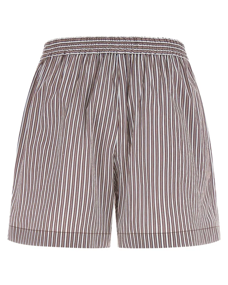 Brunello Cucinelli Women's Bordeaux Cotton Bermuda Shorts Bordeaux