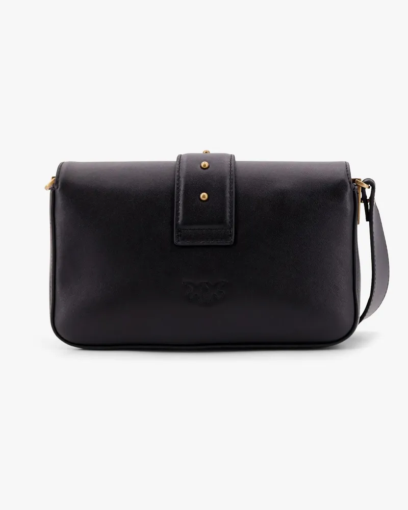 Pinko Women's Mini Love Bag Leather Crossbody Black Shoulder Black