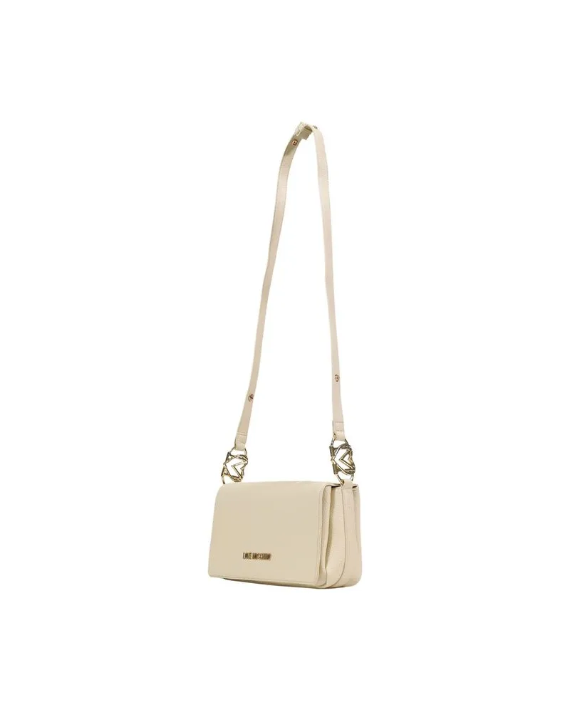 Moschino Women's Polyurethane Shoulder Bag Beige Beige