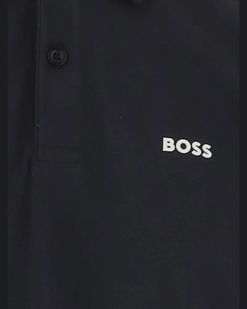 HUGO BOSS Men's Polo Shirt Navy Stretch Cotton T-shirts And Polos Navy