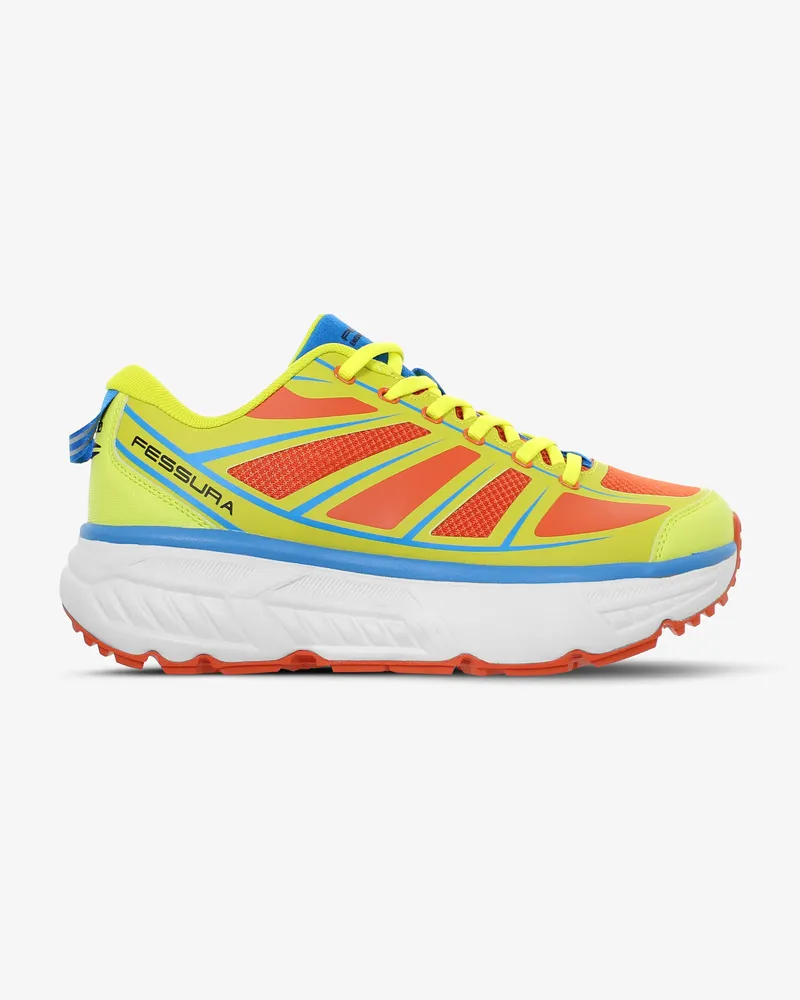 Fessura Women's Trail Sbl E-10 02 Lime-Orange Sneaker White