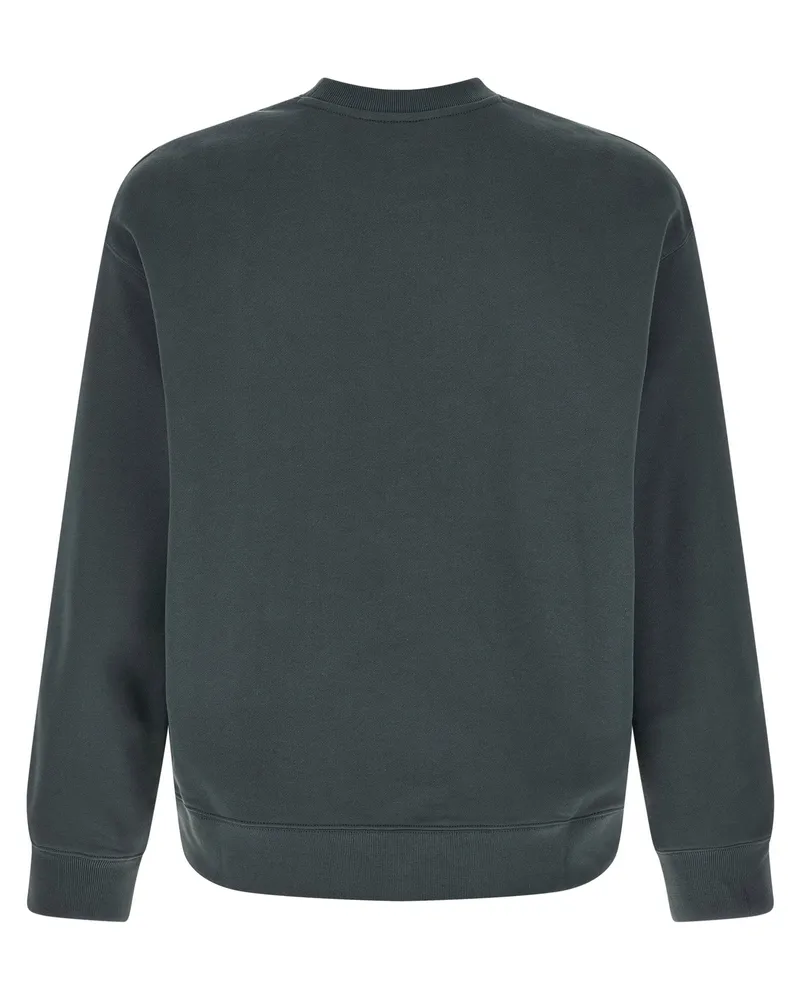 Kitsuné Logo-Embroidered Sweatshirt — Gray Gray