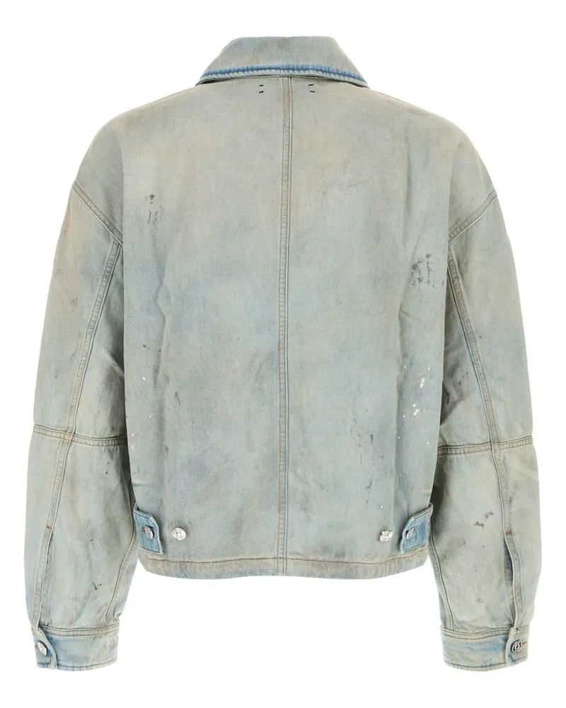 Amiri Men's Denim Work Jacket Perfectantiqueindigo Cotton Giubbini Blue
