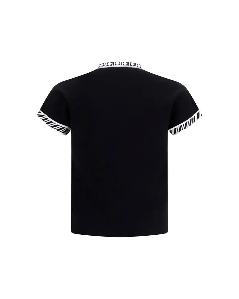 Versace Men's Black Cotton T-Shirt Black