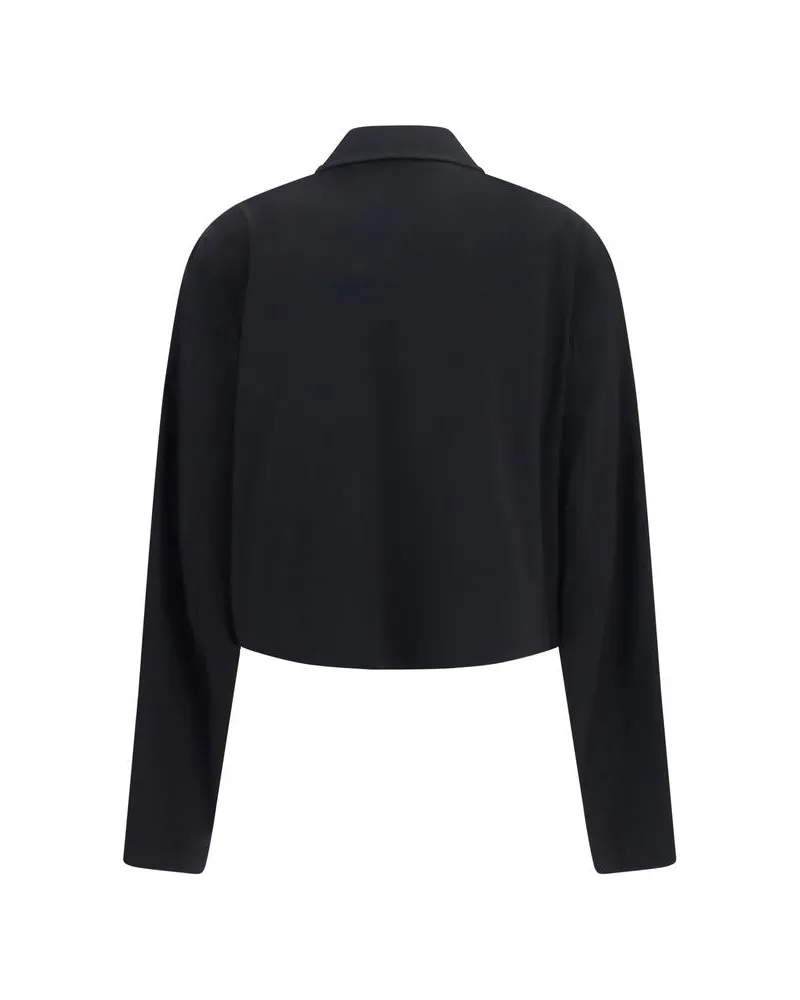 Our Legacy Women Black Wool Oves Aries Full-Length Jacket Clothing Black