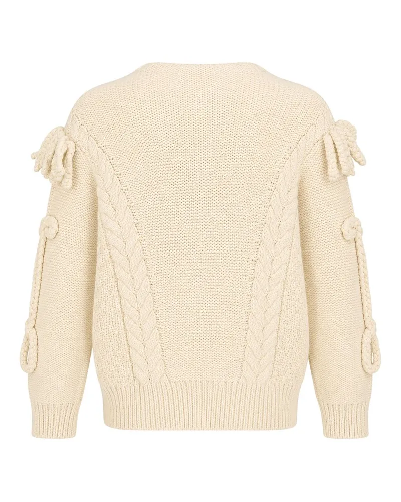 Isabel Marant Women's Katria Sweatshirt -  Wool Ivory Ready-To-Wear Sweatshirts Beige