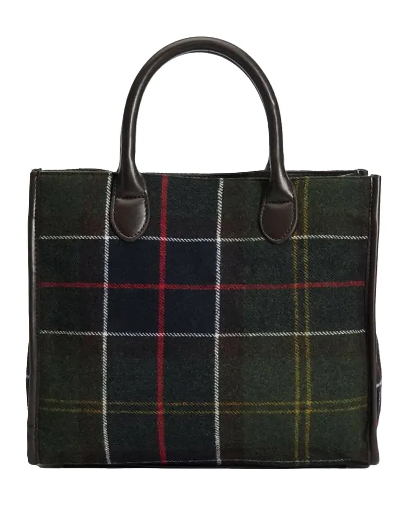 Barbour Women's Tote Bag Barrhill Wool Mix Multicolour Polyester Handbags Hand Navy