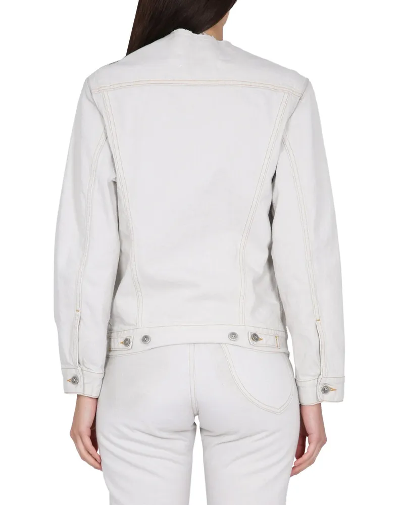 Maison Margiela Cotton Denim Jacket — White White
