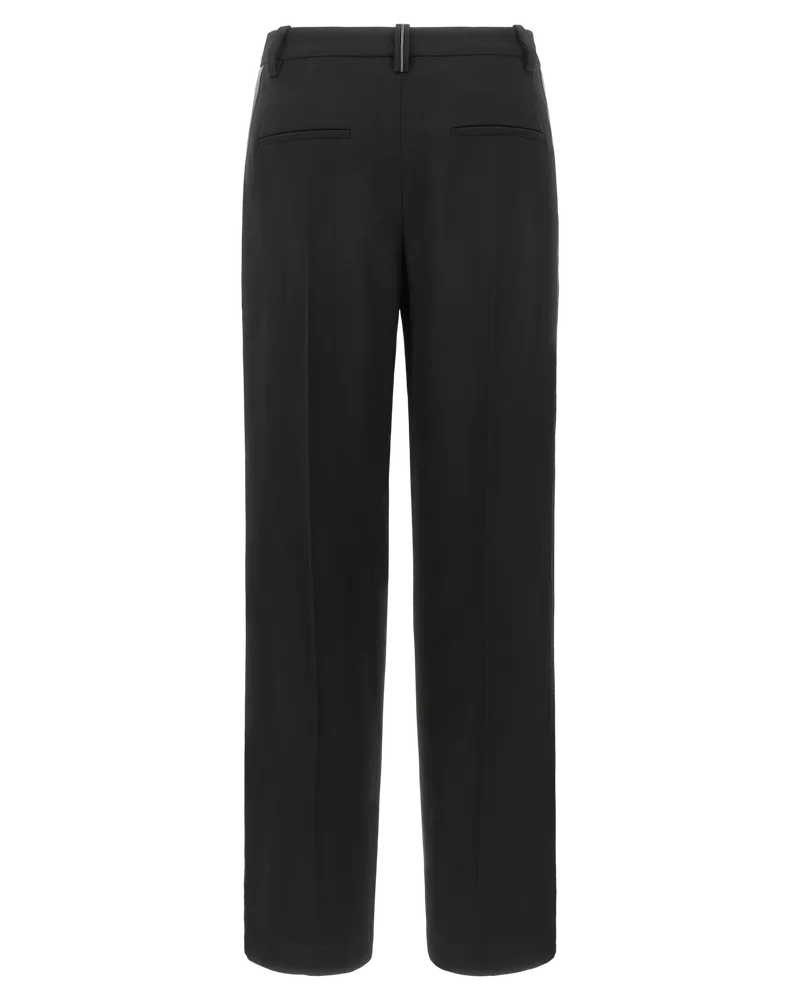 Brunello Cucinelli Pleated Virgin Wool Trousers — Black Black