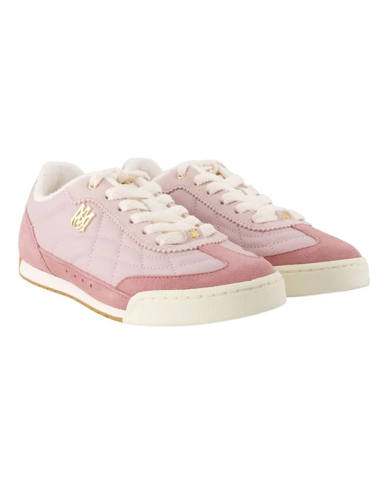 Amiri Women's Pacific Flat Sneakers -  Leather Pink Calfskin Shoes Pink
