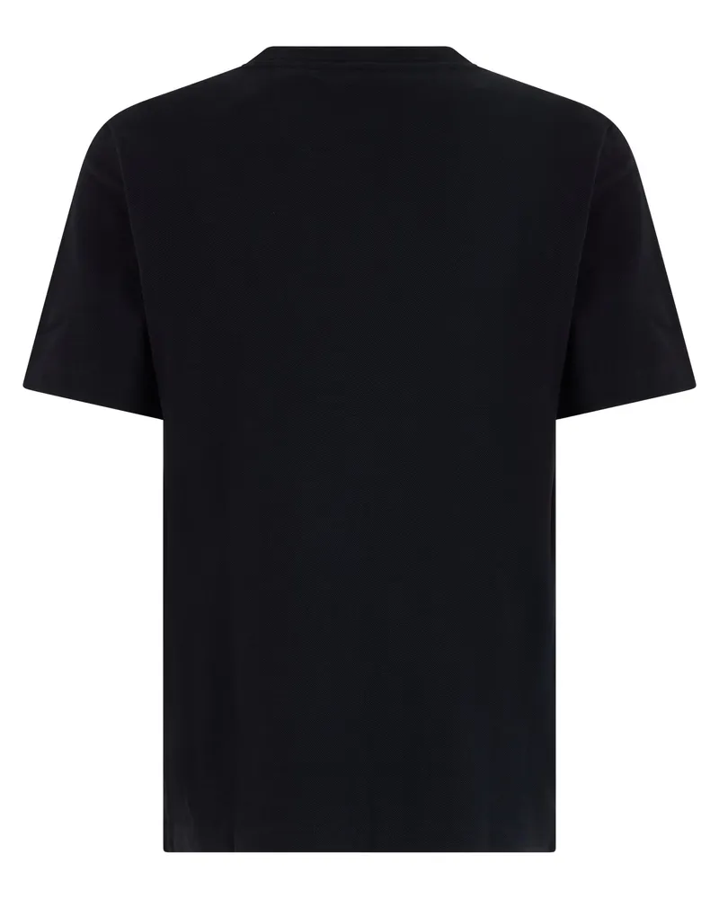 HUGO BOSS Men's Cotton T-Shirt Short Sleeve Black T-Shirts And Polos Black