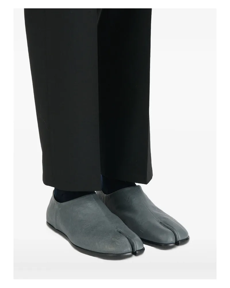 Maison Margiela Split-Toe Lambskin Loafer — Grey Grey
