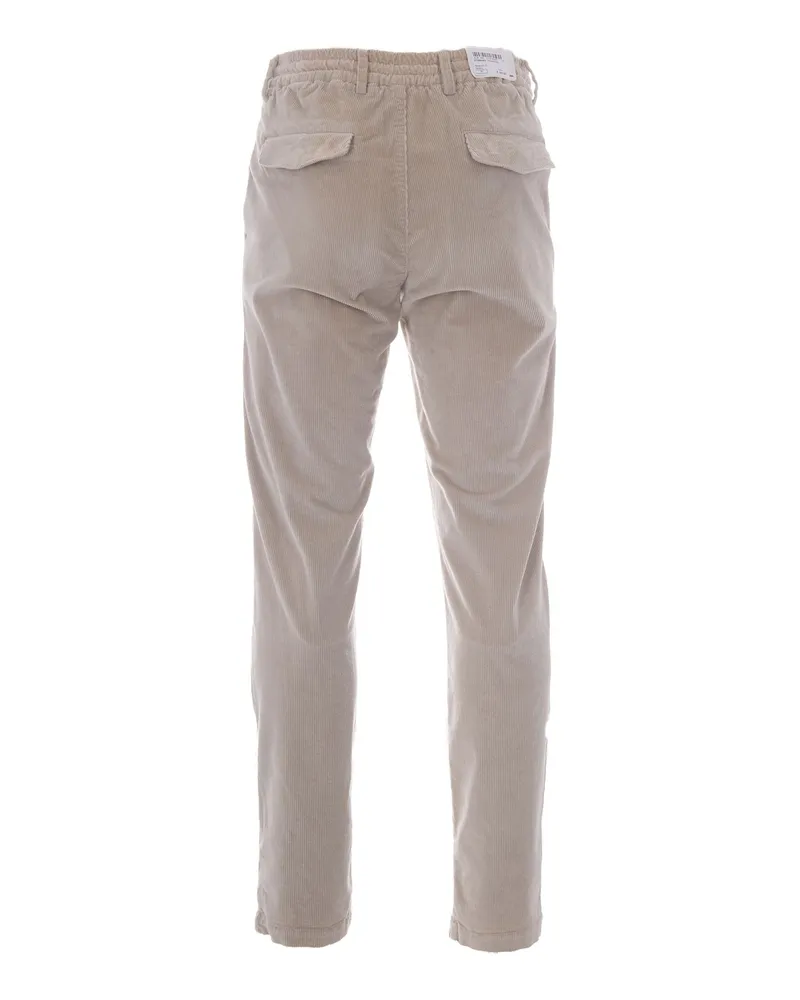 Eleventy Men's Joggers Corduroy Sand Cotton Modal Elastane Trousers Beige