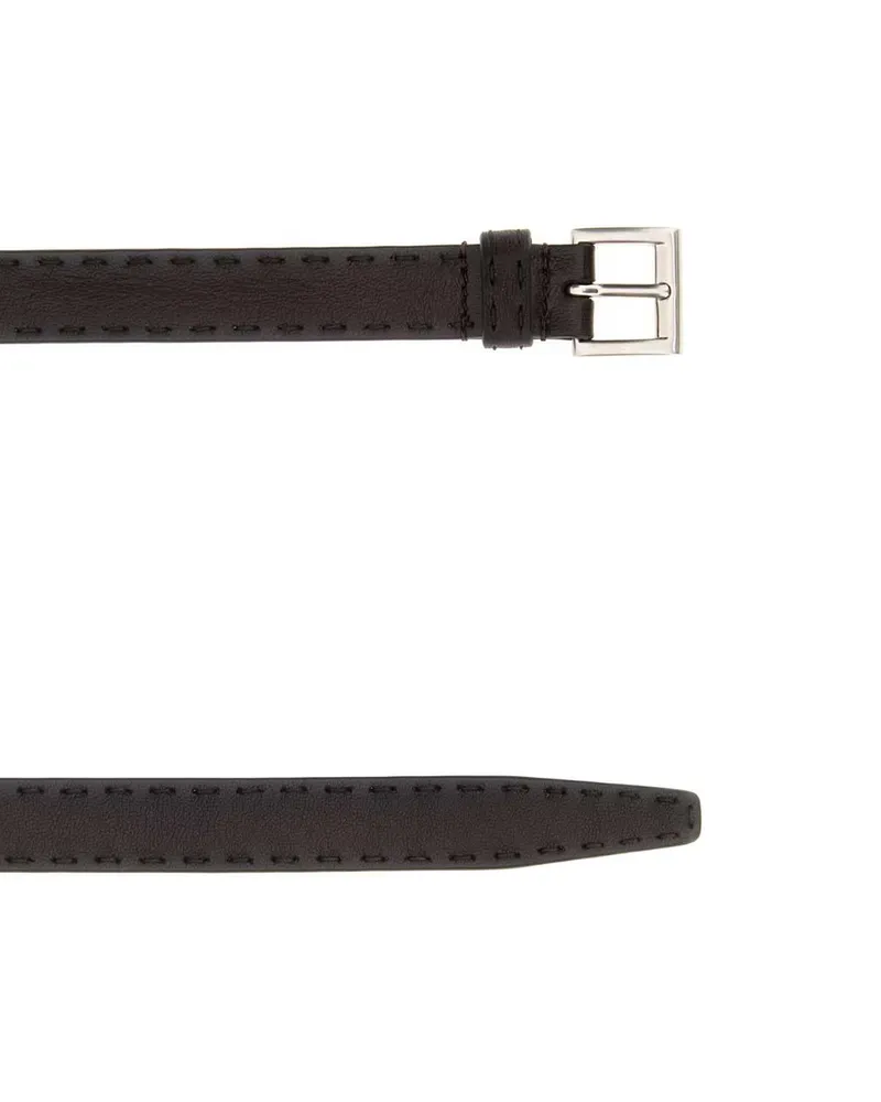 Prada Women's Brown Nappa Leather Belt Caffe Cinture Caffe Brown