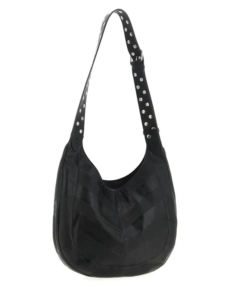 Valentino Garavani Unisex Black Lamb Leather Shoulder Bag Black