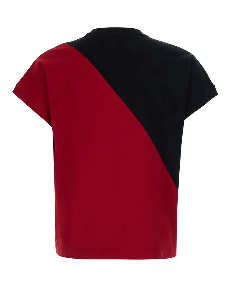 Versace Colour-Block Logo T-Shirt — Black Black