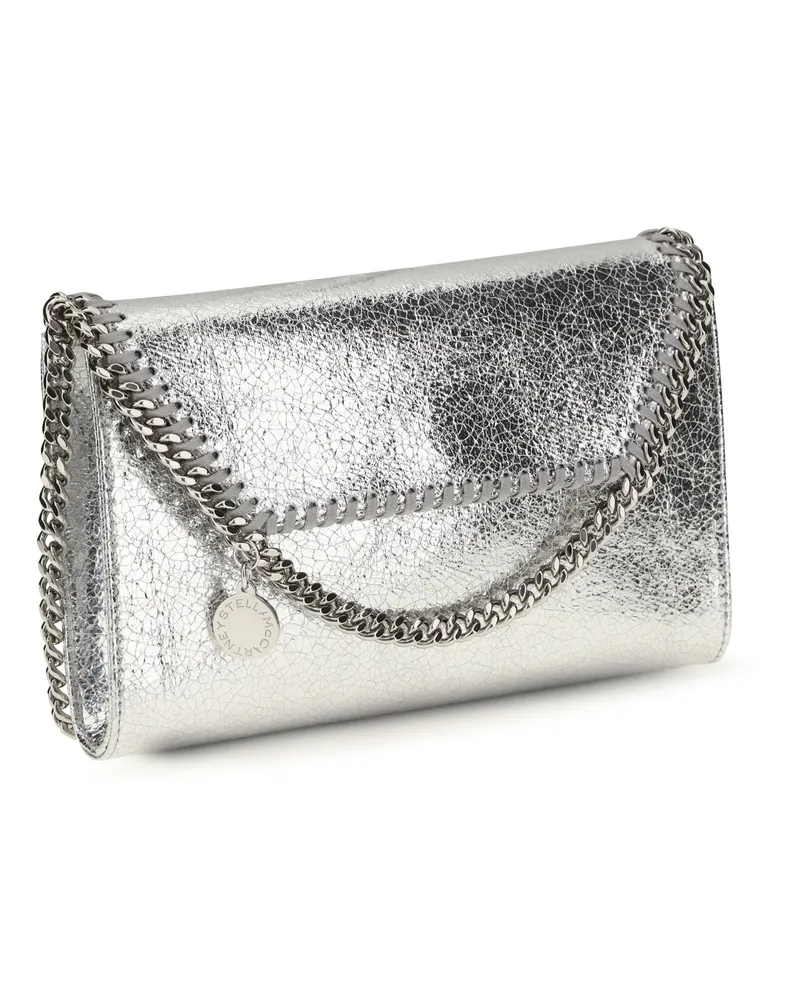 Stella McCartney Women's Shoulder Bag Falabella Silver Polyester Silver