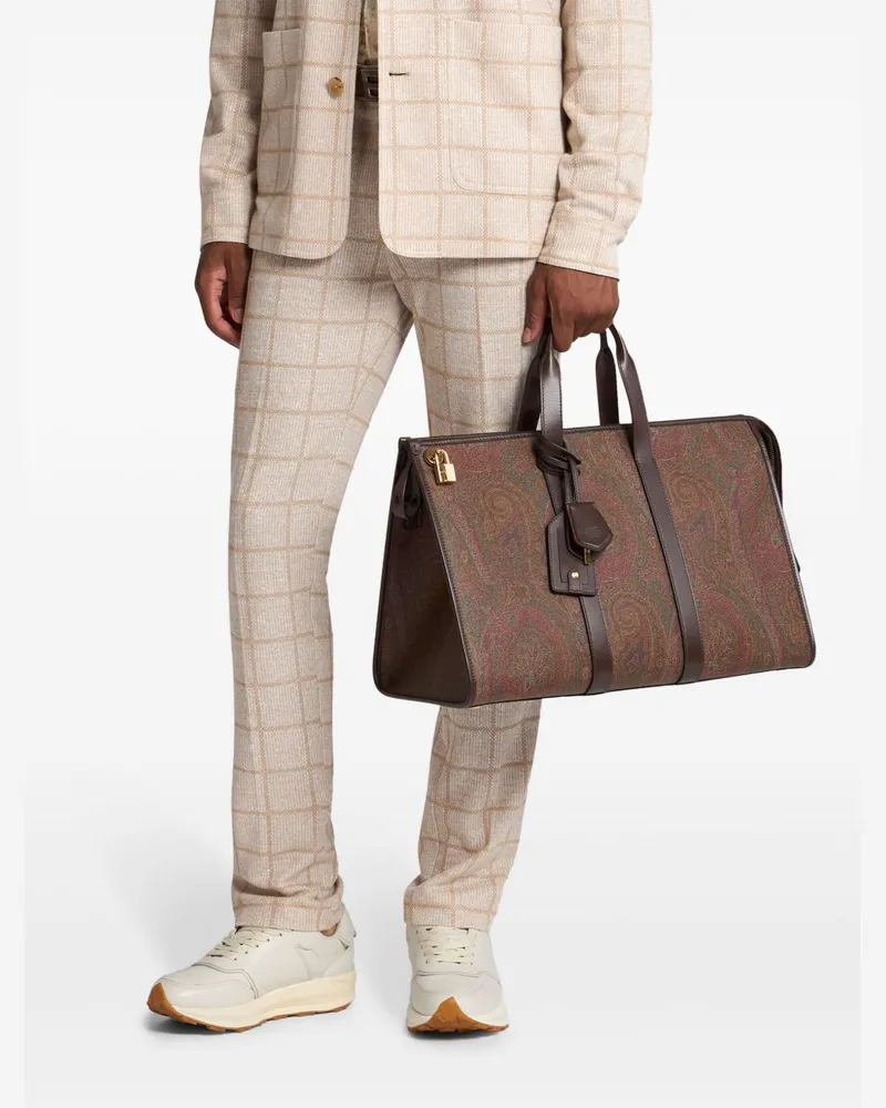 Etro Men's Duffle Bag Arnica Brown Luggage & Holdalls Brown