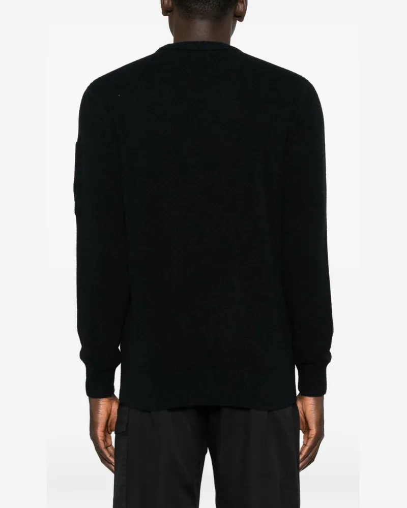C.P. Company Knitted Crew Neck Sweater — Black Black