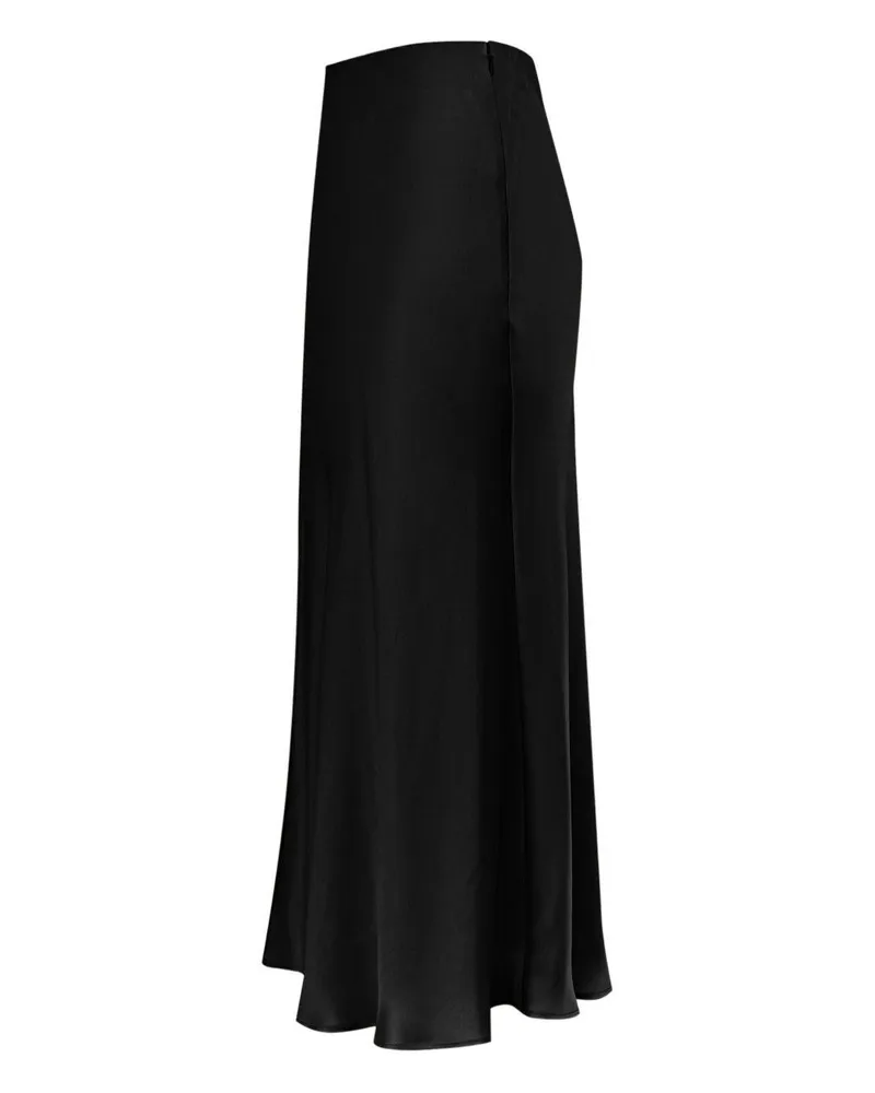 LAPOINTE Women's Midi Skirt Cream Acetate Cream