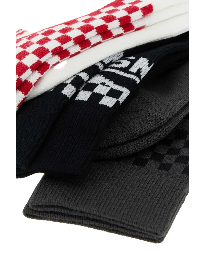 Vans Checker Socks — White White