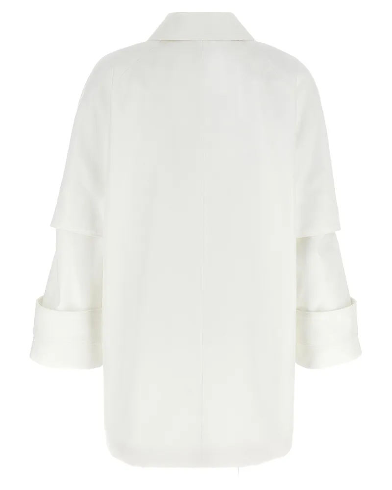 Max Mara Baba Trench Coat — White White